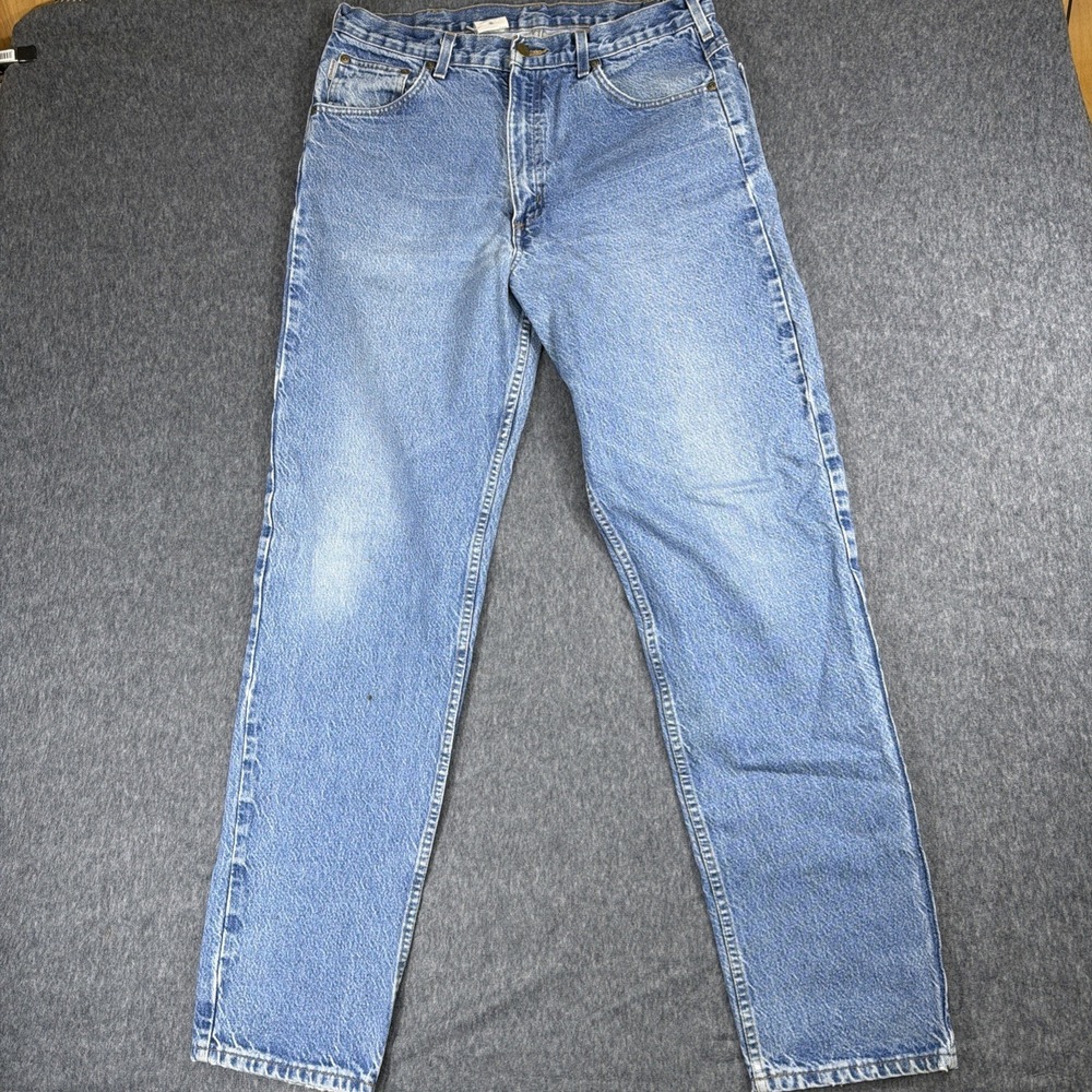 Carhartt Jeans Men's 36x34 Blue B17 DST Denim Relaxed Fit Baggy Work‎